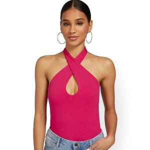 New York & Co. Twisted Halterneck City Tank